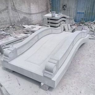 许昌 芝麻灰花岗岩园林景观 小石桥