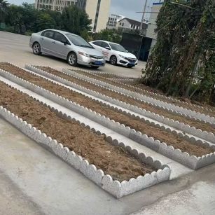 许昌 花边石、花围石、花园石安装效果