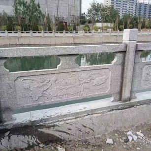 许昌 芙蓉白大花桥梁、河道，石材栏杆、围栏、护栏