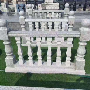 许昌 别墅石材栏杆特写