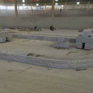 许昌 芝麻白整石坐凳（光面+自然面）