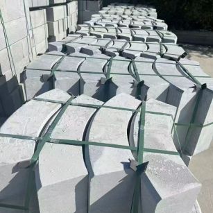 许昌 芝麻灰弧形路沿石