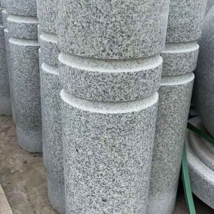 许昌 芝麻白花岗岩挡车柱、隔离柱多少钱
