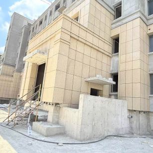 许昌 黄金麻干挂，工地实拍