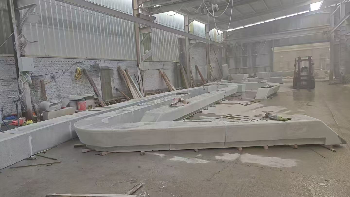 许昌 花岗岩整石坐凳拼装