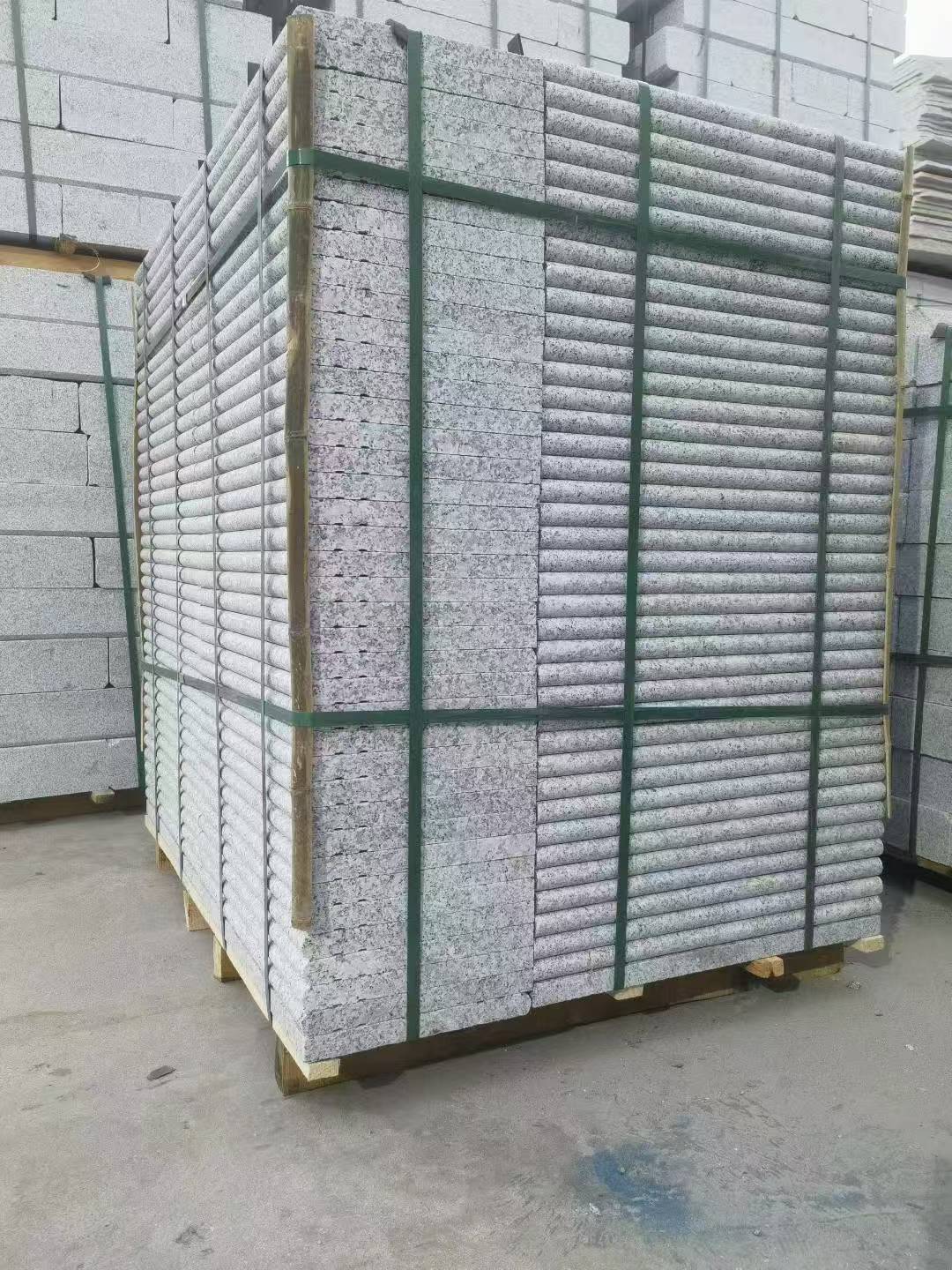 许昌 芙蓉白3公分厚磨圆边、拉槽，楼梯踏步