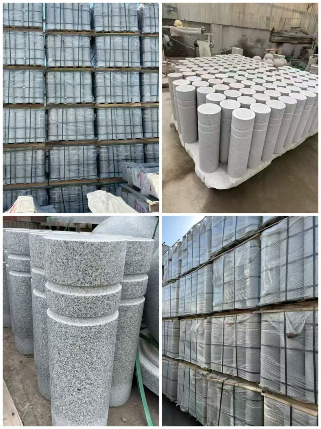 许昌 芝麻白花岗岩挡车柱、隔离柱多少钱